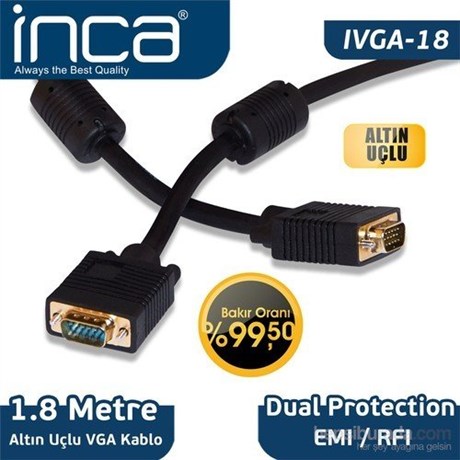 Mb Teknoloji | Bilgisayar Elektronik Gaming Ekipmanlar | INCA IVV-01 15PİN ERKEK 1