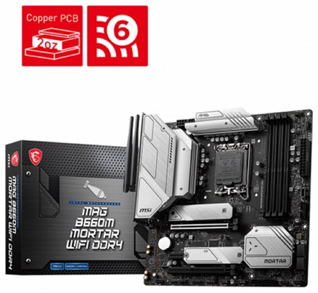Mb Teknoloji | Bilgisayar Elektronik Gaming Ekipmanlar | MSI MAG B660M MORTAR WIFI DDR4 4800(OC) Mhz mATX | MSI MAG B660M MORTAR WIFI DDR4 4800(OC) Mhz mATX | MSI MAG B660M MORTAR WIFI DDR4 4800(OC) Mhz mATX | 2332712007823 | Mb Teknoloji | Bilgisayar Elektronik Gaming Ekipmanlar | B04570 | Anakart | Msi | MB Teknoloji Gaming Ürünler Bilgisayar Parçaları İ