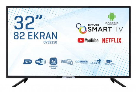 ONVO OV32150 32” 82 EKRAN HD UYDU ALICILI ANDROİD SMART LED TELEVİZYON | Mb Teknoloji | Bilgisayar Elektronik Gaming Ekipmanlar | 2332712005683 | ONVO OV32150 32” 82 EKRAN HD UYDU ALICILI ANDROİD SMART LED TELEVİZYON2332712005683Mb Teknoloji | Bilgisayar Elektronik Gaming EkipmanlarB04469TelevizyonlarOnvo