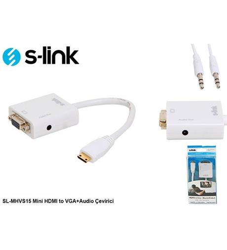 Mb Teknoloji | Bilgisayar Elektronik Gaming Ekipmanlar | S-LİNK SL-MHVS15 MİNİ HDMI TO VGA+AUDİO (YENİ VERSİYON) ÇEVİRİCİ | S-LİNK SL-MHVS15 MİNİ HDMI TO VGA+AUDİO (YENİ VERSİYON) ÇEVİRİCİ | S-LİNK SL-MHVS15 MİNİ HDMI TO VGA+AUDİO (YENİ VERSİYON) ÇEVİRİCİ | 2332712017259 | Mb Teknoloji | Bilgisayar Elektronik Gaming Ekipmanlar | B05507 | Çeviriciler ve Adaptörler | S-Link