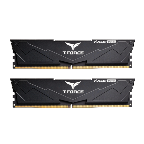 Mb Teknoloji | Bilgisayar Elektronik Gaming Ekipmanlar | Team T-Force Vulcan Black 16GB (2x8GB) 5600Mhz CL40 DDR5 Gaming Ram (FLBD516G5600HC40BDC01) | Team T-Force Vulcan Black 16GB (2x8GB) 5600Mhz CL40 DDR5 Gaming Ram (FLBD516G5600HC40BDC01) | Team T-Force Vulcan Black 16GB (2x8GB) 5600Mhz CL40 DDR5 Gaming Ram (FLBD516G5600HC40BDC01) | 765441870253 | Mb Teknoloji | Bilgisayar Elektronik Gaming Eki