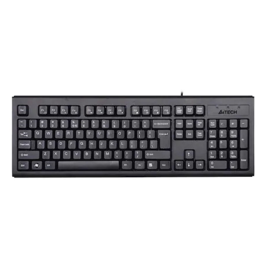 A4 TECH KM-720 USB F TRK STANDART SİYAH KLAVYE SİYAH LOGOLU