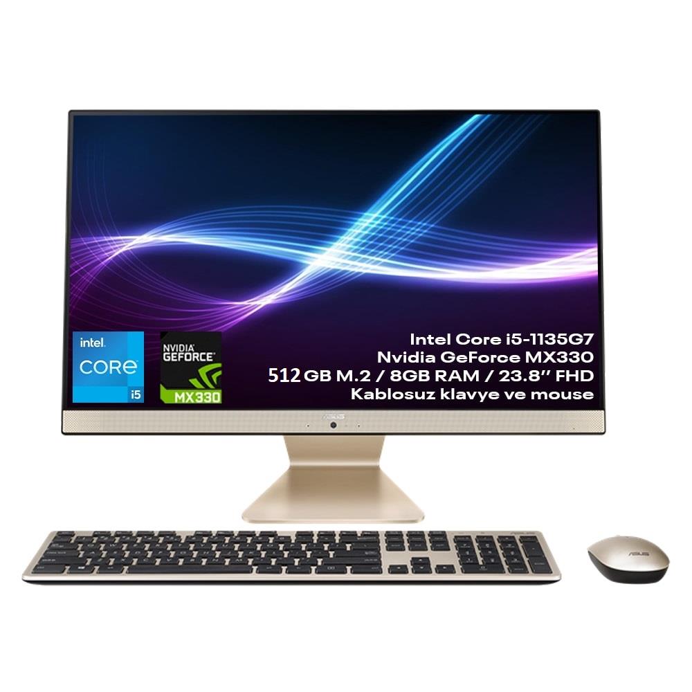 Asus V241EPK-BA028M i5-1135G7 8 GB 512 GB SSD MX330 23.8'' Full HD All in One PC - Görsel 3