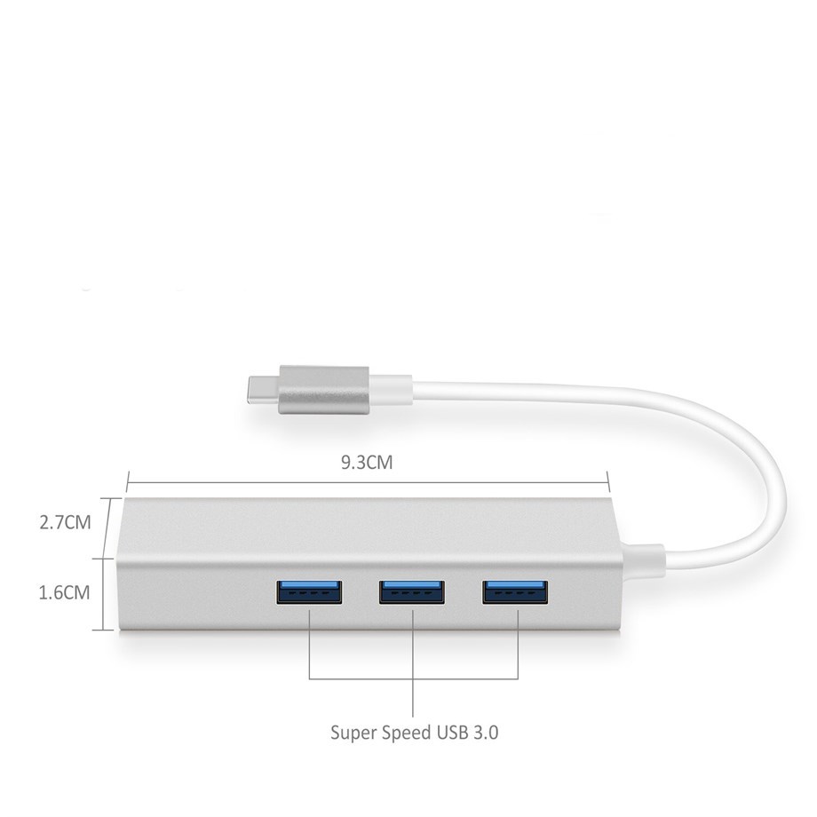 CODEGEN CDG-CNV85 3ADET*USB 3.0+RJ45 USB 3.1 TYPE-C HUB - Görsel 4