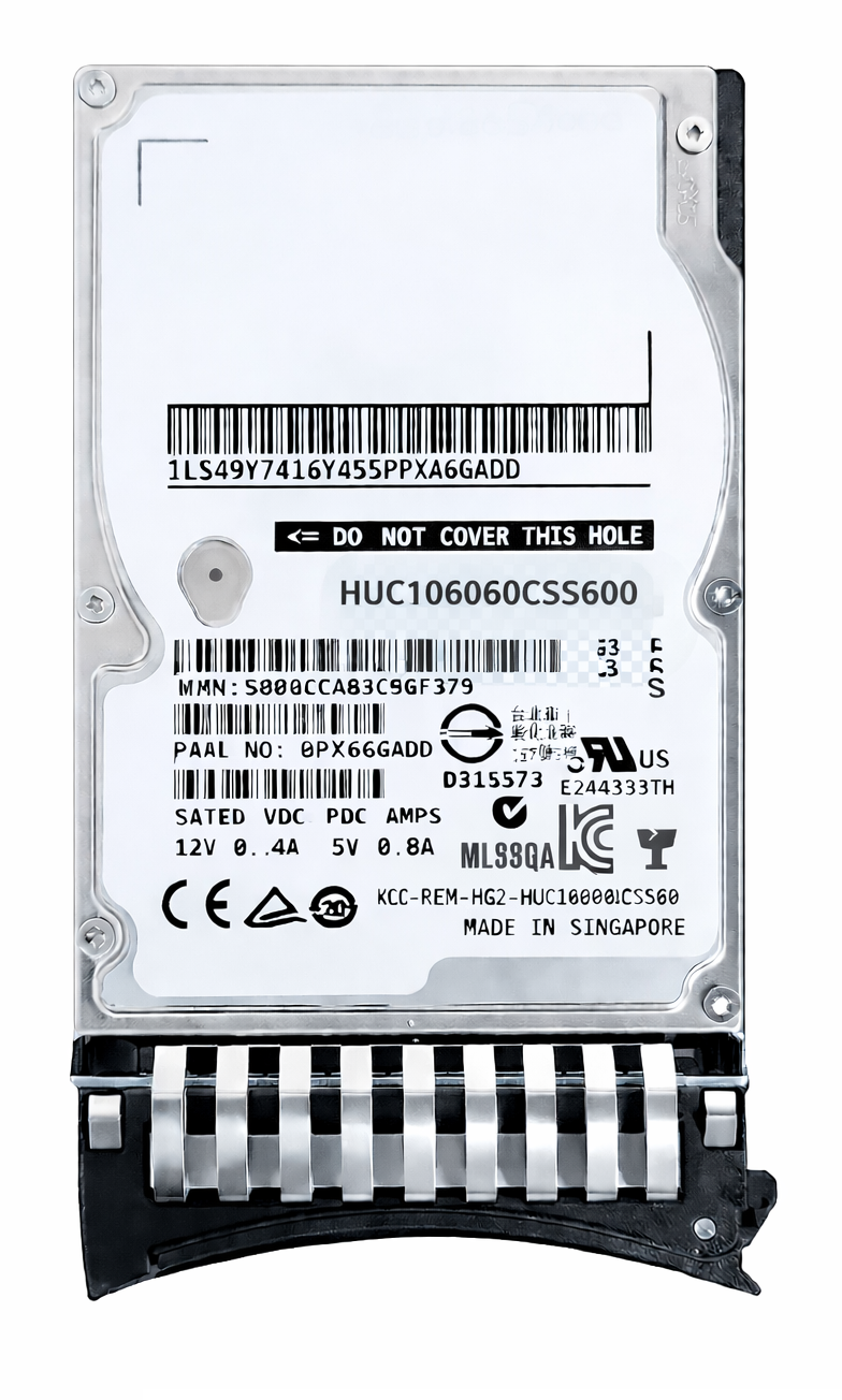 HP 600GB 10K RPM 2.5” SAS HDD HUC106060CSS600 HGST HPE KUTUSUZ SUNUCU DİSKİ