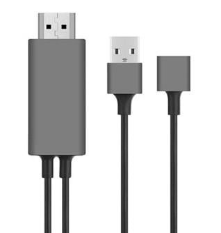 Hytech HY-XO51 Siyah/Gri USB-F to HDMI 1m - Görsel 2