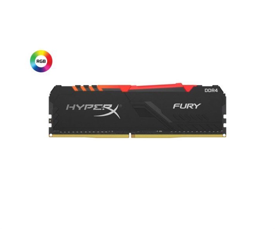 KINGSTON 16GB DDR4 3200MHZ CL17 RGB PC RAM HYPERX FURY HX432C16FB3A/16 - Görsel 3
