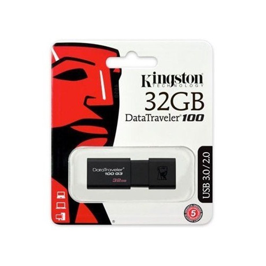 KINGSTON 32GB DATA TRAVELER DT100G3/32GB USB 3.0 100G-USB BELLEK