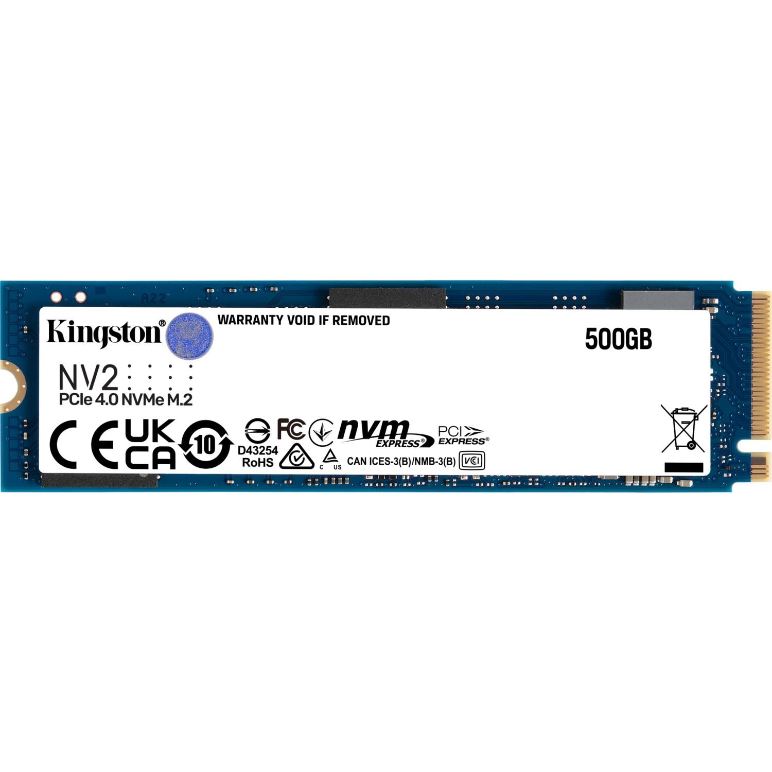 KINGSTON 500GB NV2 SNV2S/500G 3500/2100MB/s M.2 NVMe SSD