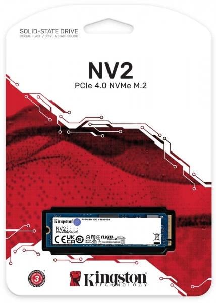 KINGSTON 500GB NV2 SNV2S/500G 3500/2100MB/s M.2 NVMe SSD - Görsel 2