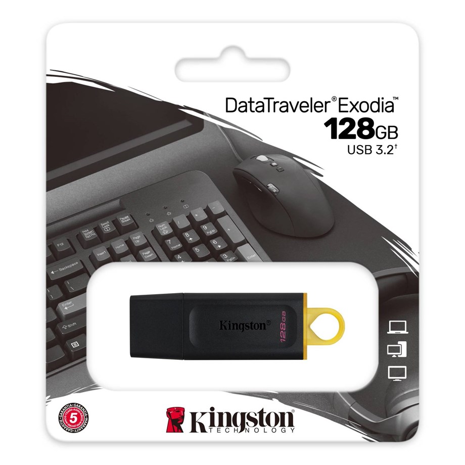 KINGSTON EXODİA DATATRAVELER 3.2 DTX/128GB USB BELLEK