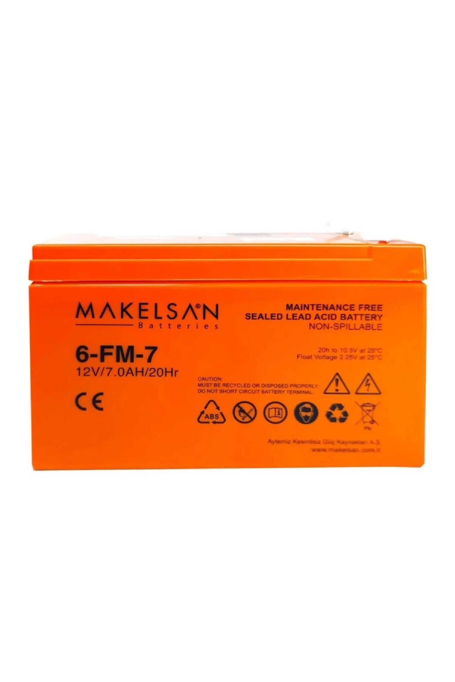 MAKELSAN 6FM-7 12V 7AH KURU TİP AKÜ