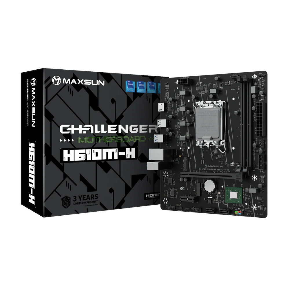 Maxsun Challenger H610M-H V1 Intel LGA1700 DDR4 Micro ATX Anakart