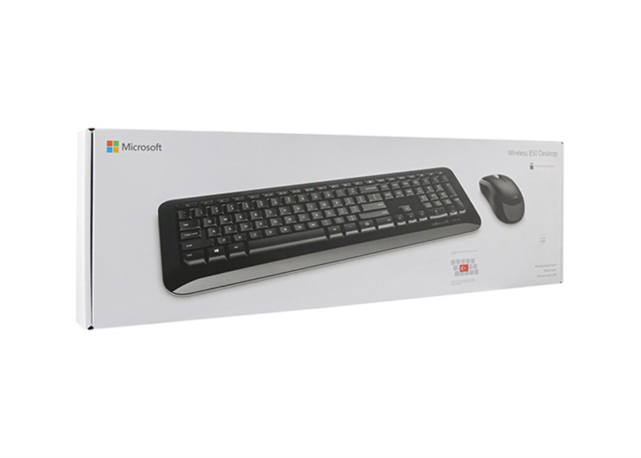 MICROSOFT PY9-00011 KABLOSUZ Q MULT.KLAVYE OPTİC MOUSE SİYAH SET - Görsel 3