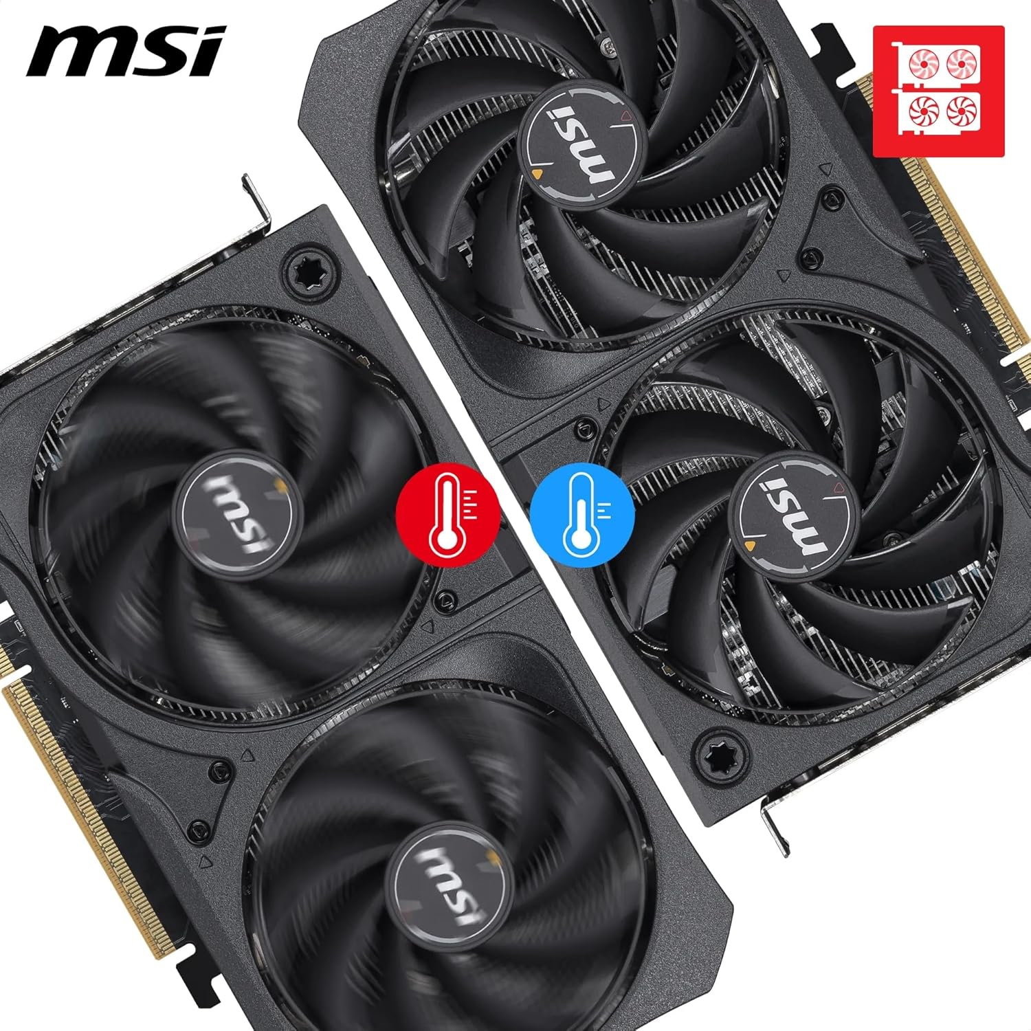 MSI RTX 5050 8G Shadow 2X OC G5050-8S2C 128 Bit GDDR6 8 GB Ekran Kartı - Görsel 3
