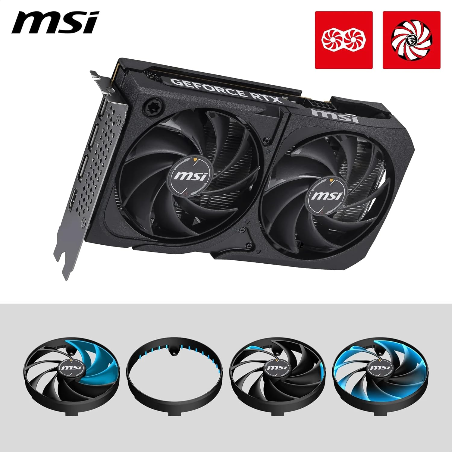 MSI RTX 5050 8G Shadow 2X OC G5050-8S2C 128 Bit GDDR6 8 GB Ekran Kartı - Görsel 4