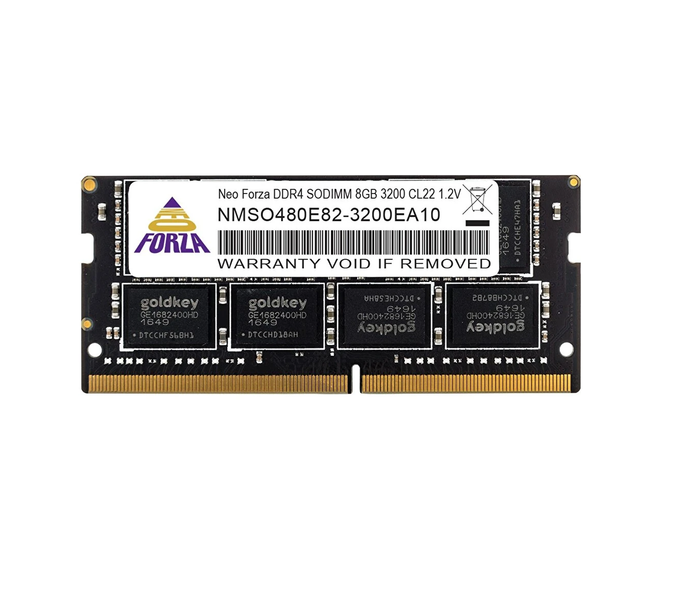 Neo Forza 8 GB DDR4 3200 MHZ CL22 NMSO480E82-3200EA10 Notebook RAM - Görsel 2