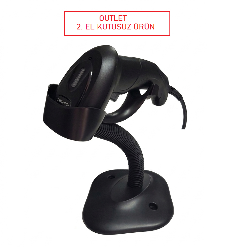 POSINESS MS-68 2D EL TİPİ STANDLI KABLOLU USB BARKOD OKUYUCU | OUTLET | 2. EL | KUTUSUZ