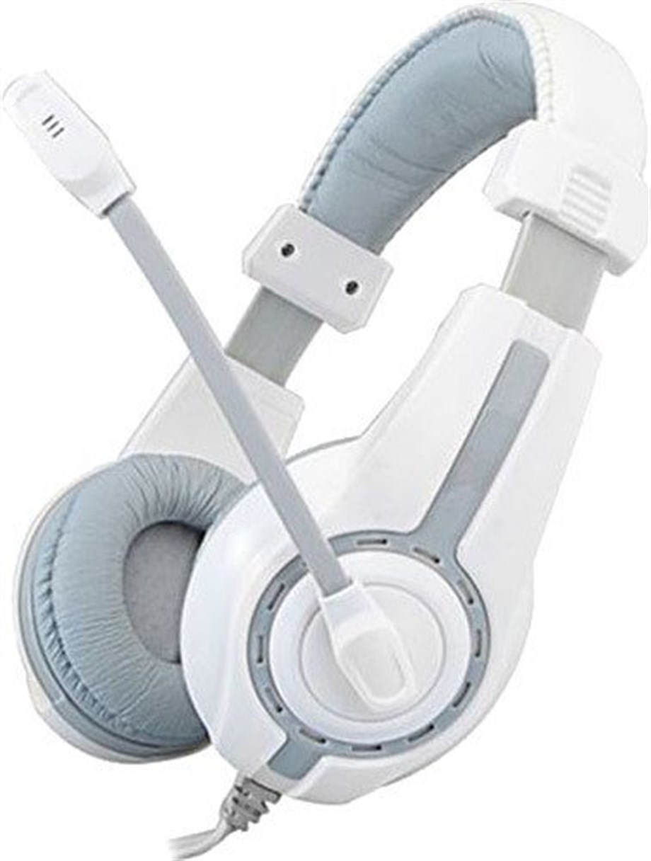 RAMPAGE SN-R1 STEREO 3,5MM JACK OYUNCU BEYAZ-GRİ GAMİNG MİKROFONLU KULAKLIK
