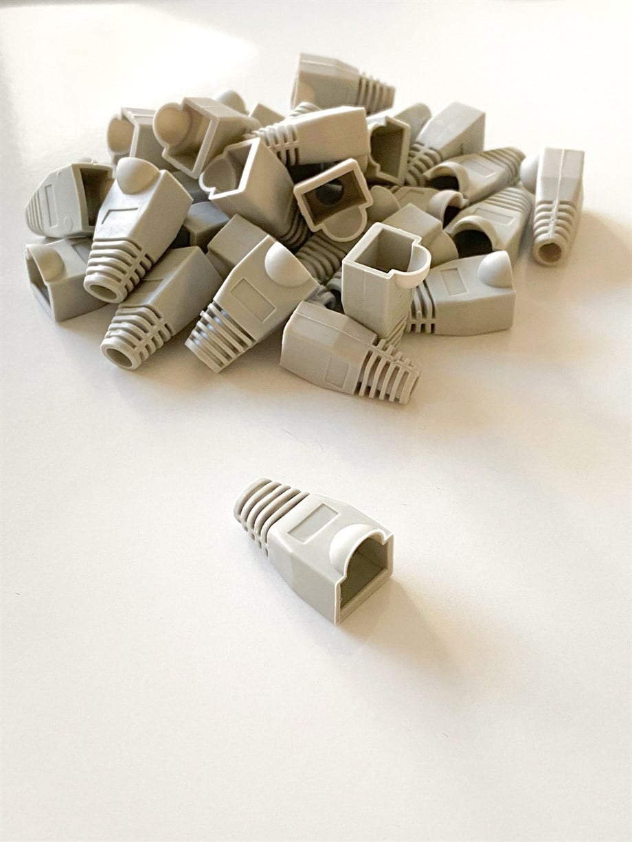 RJ45 BOTH PABUÇ KORUMA KILIFI ESKİ NESİL GRİ RENK 100 ADET PAKET
