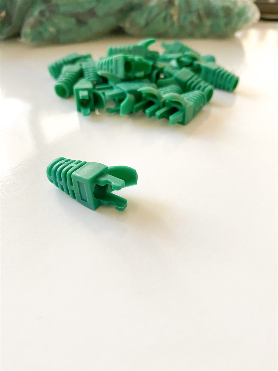 RJ45 BOTH PABUÇ KORUMA KILIFI YENİ NESİL YEŞİL RENK 50 ADET PAKET - Görsel 4