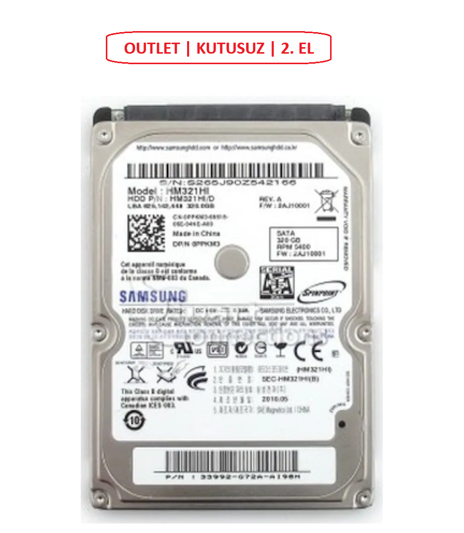 Samsung HM321HI 320 GB SATA HDD | OUTLET | KUTUSUZ | 2. EL