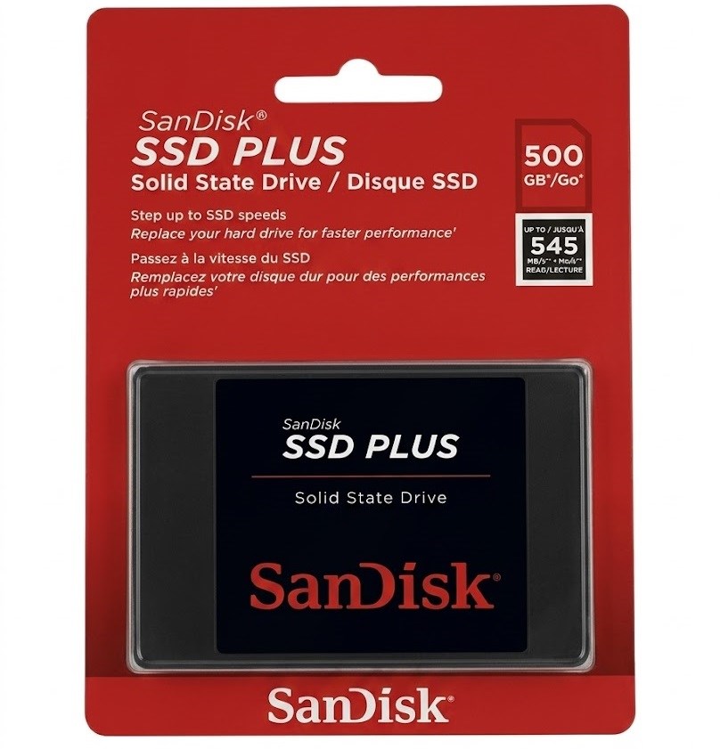 SanDisk Plus 500 GB SDSSDA-500G-G28 SATA 3.0 2.5" SSD