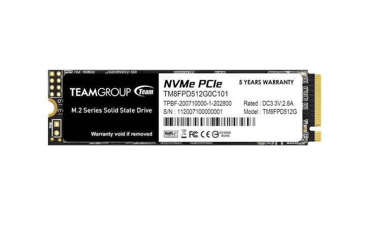 Team MP33 Pro 512 GB TM8FPD512G0C101 PCI-Express 3.0 M.2 SSD