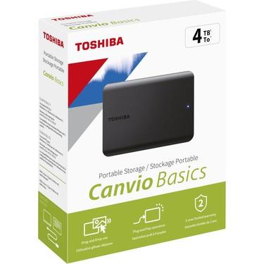 TOSHIBA 4TB CANVİO BASİCS 2.5'' USB3.2 HDTB540EK3CA (USB2.0 UYUMLU)