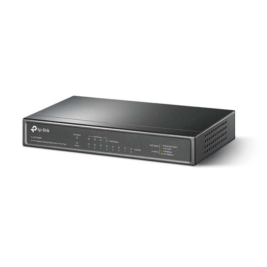 TP-LINK TL-SG1008P 8 PORT GBIT SWITCH+4P POE