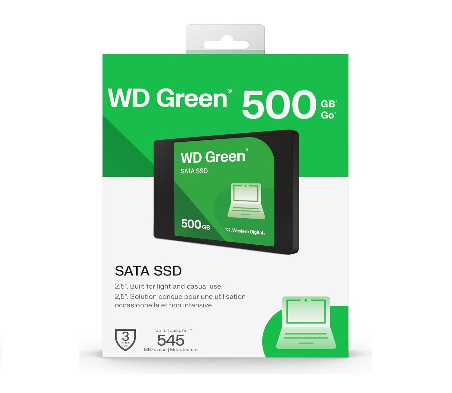 Western Digital Green WDS500G5G0A SATA 3.0 2.5" 500 GB SSD