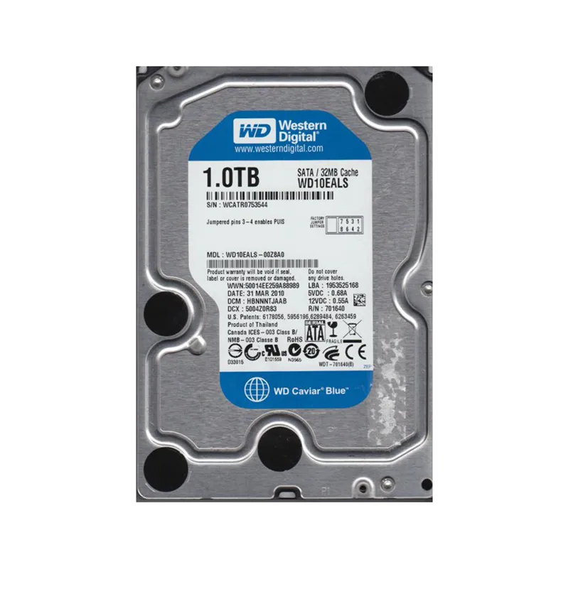 Western Digital WD10EALS Caviar Blue 1TB 7200RPM SATA 3Gb/s 32MB Cache 3.5" Harddisk Kutusuz | Outlet | 2. El
